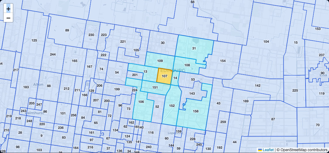 Precinct 107 Zoomed Streets